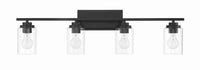 Craftmade - 20435FB4 - Four Light Vanity - Clark - Flat Black