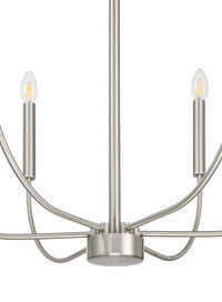 Craftmade - 59826-BNK - Six Light Chandelier - Traci - Brushed Polished Nickel
