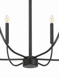 Craftmade - 59826-FB - Six Light Chandelier - Traci - Flat Black