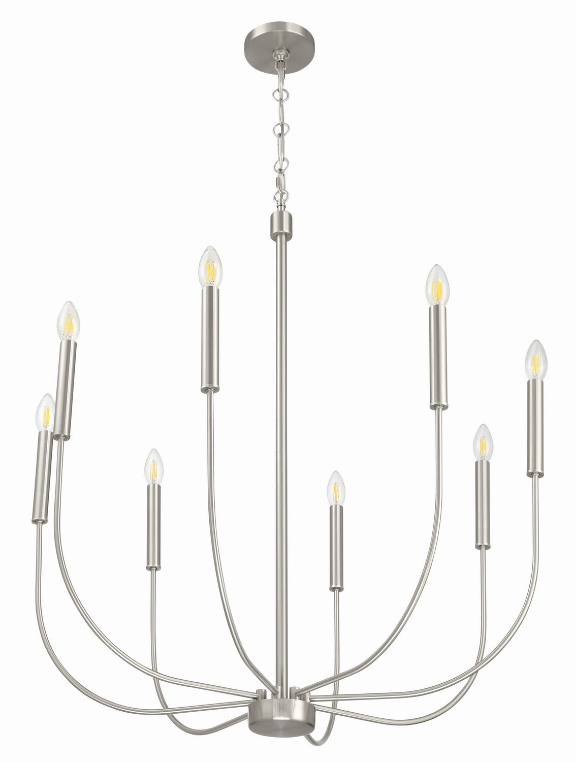 Craftmade - 59828-BNK - Eight Light Chandelier - Traci - Brushed Polished Nickel