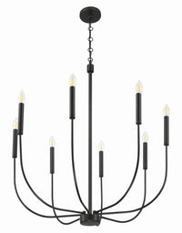 Craftmade - 59828-FB - Eight Light Chandelier - Traci - Flat Black