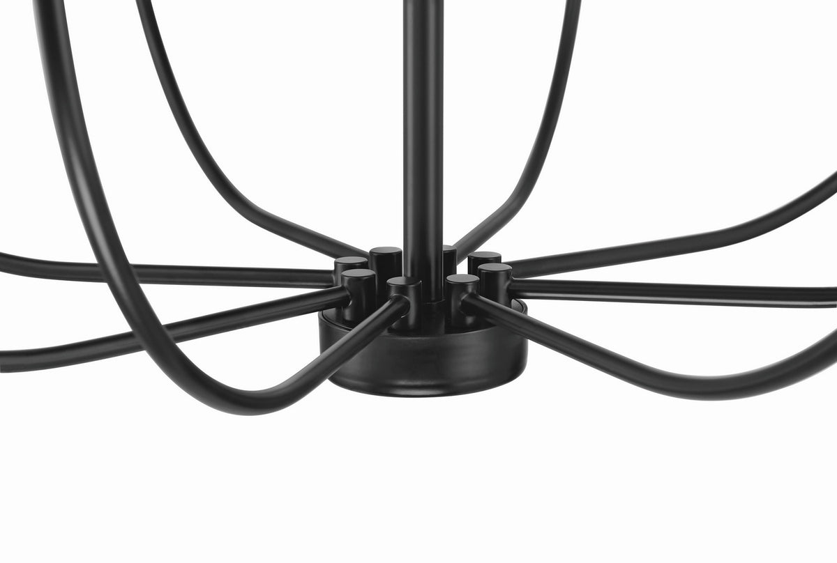 Craftmade - 59828-FB - Eight Light Chandelier - Traci - Flat Black