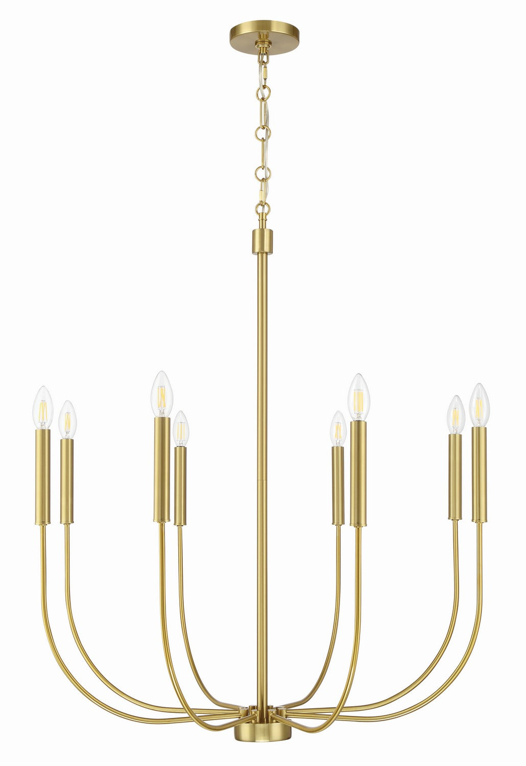 Craftmade - 59828-SB - Eight Light Chandelier - Traci - Satin Brass
