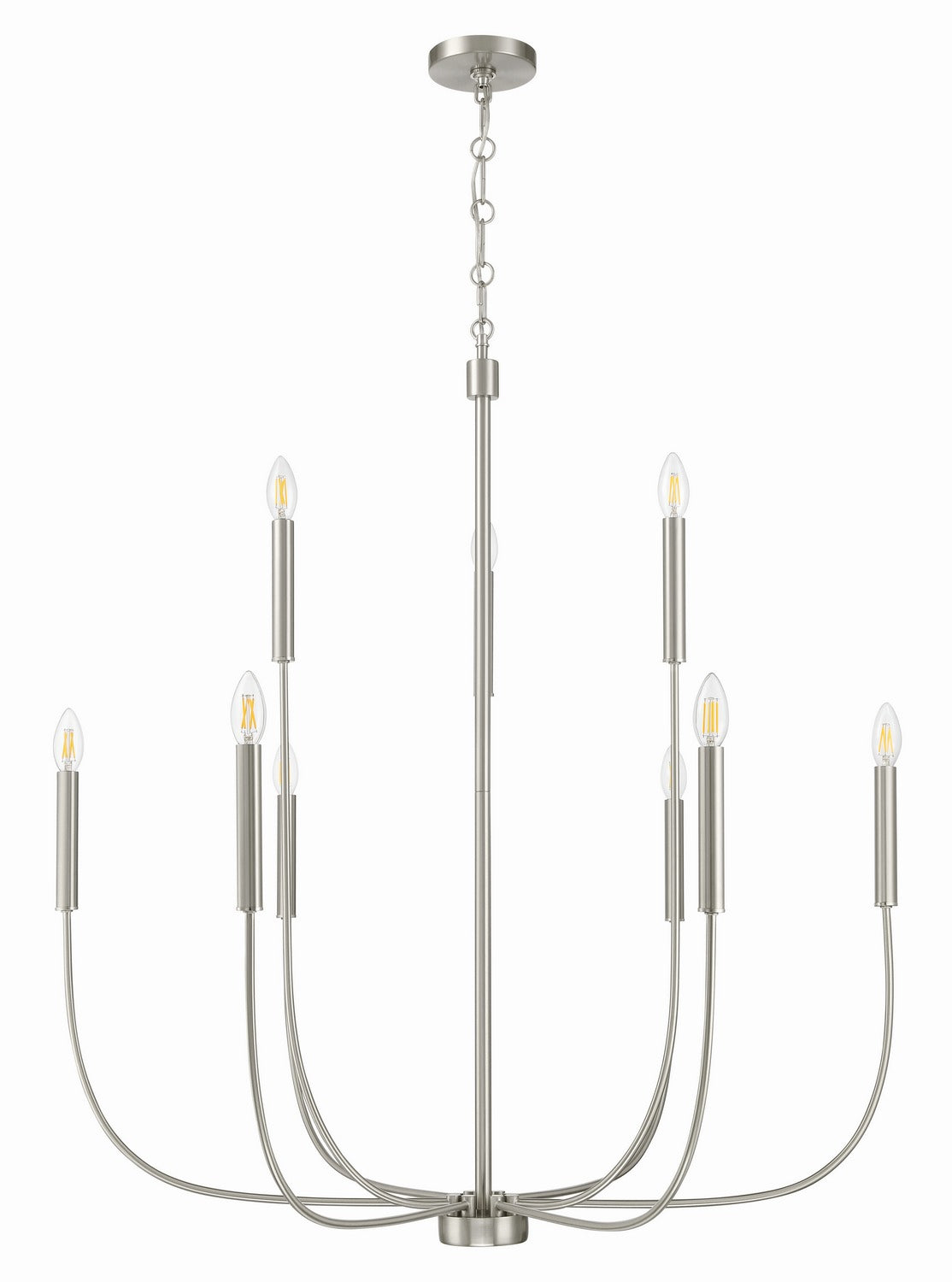 Craftmade - 59829-BNK - Nine Light Chandelier - Traci - Brushed Polished Nickel