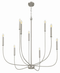 Craftmade - 59829-BNK - Nine Light Chandelier - Traci - Brushed Polished Nickel