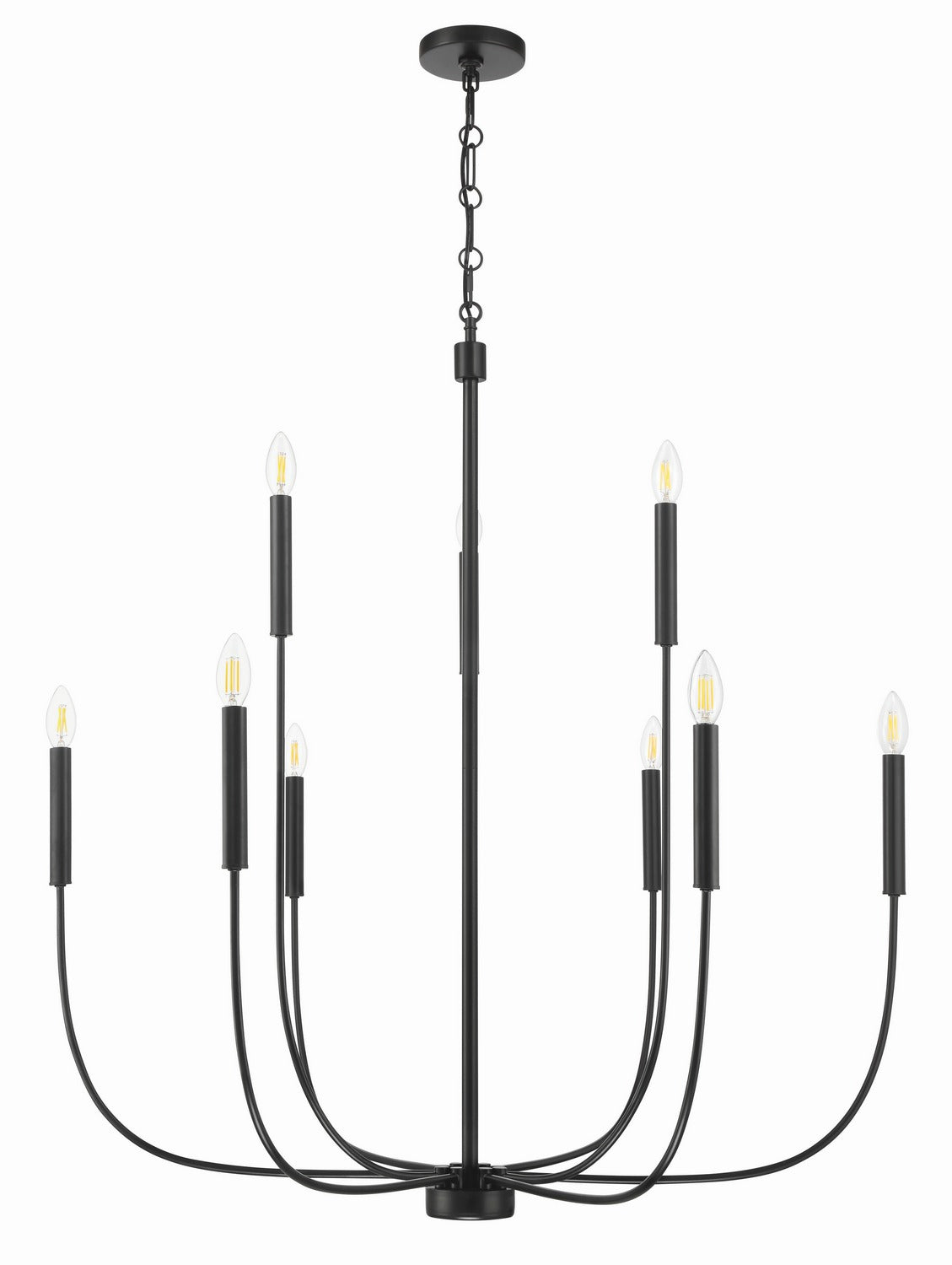 Craftmade - 59829-FB - Nine Light Chandelier - Traci - Flat Black