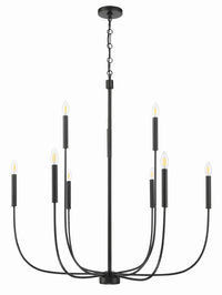 Craftmade - 59829-FB - Nine Light Chandelier - Traci - Flat Black