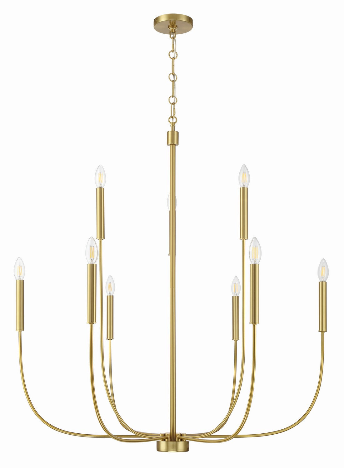 Craftmade - 59829-SB - Nine Light Chandelier - Traci - Satin Brass