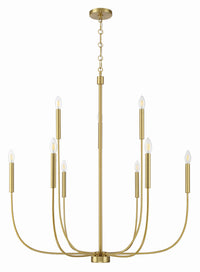 Craftmade - 59829-SB - Nine Light Chandelier - Traci - Satin Brass