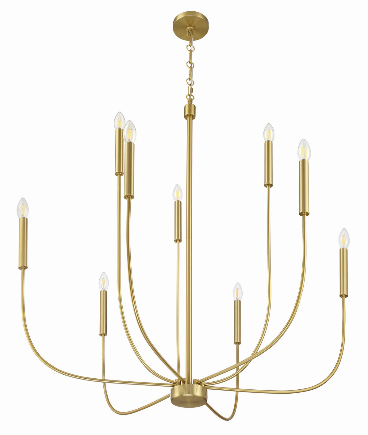 Craftmade - 59829-SB - Nine Light Chandelier - Traci - Satin Brass