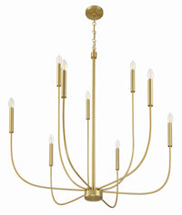 Craftmade - 59829-SB - Nine Light Chandelier - Traci - Satin Brass
