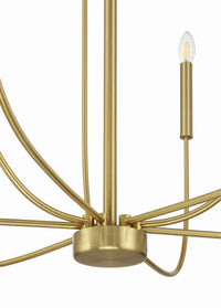 Craftmade - 59829-SB - Nine Light Chandelier - Traci - Satin Brass
