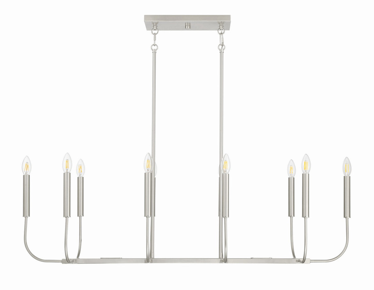 Craftmade - 59870-BNK - Ten Light Island Pendant - Traci - Brushed Polished Nickel