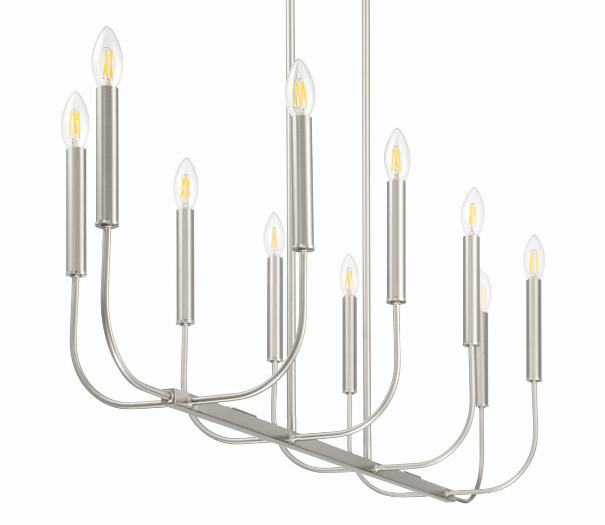 Craftmade - 59870-BNK - Ten Light Island Pendant - Traci - Brushed Polished Nickel
