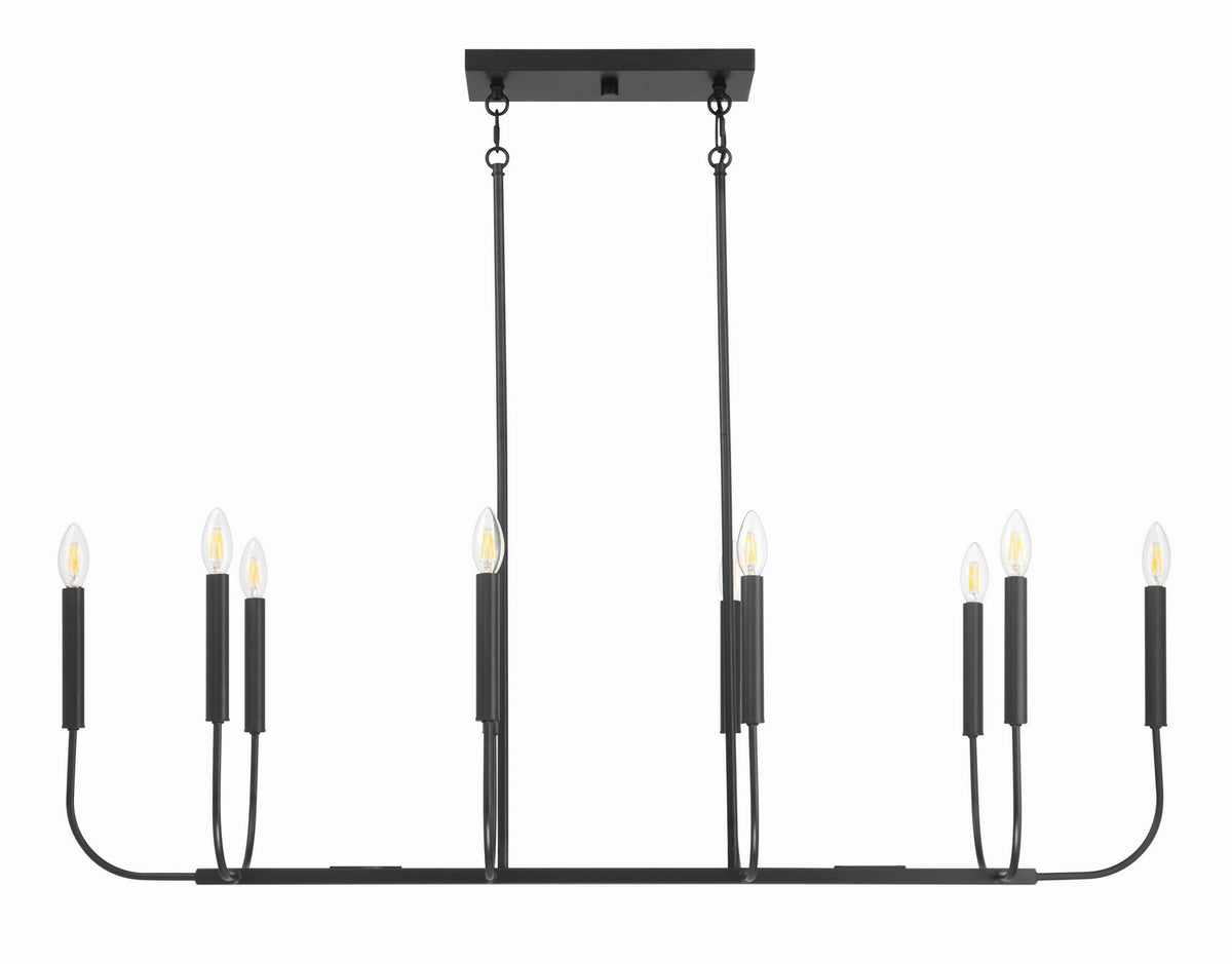 Craftmade - 59870-FB - Ten Light Island Pendant - Traci - Flat Black