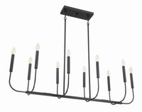 Craftmade - 59870-FB - Ten Light Island Pendant - Traci - Flat Black