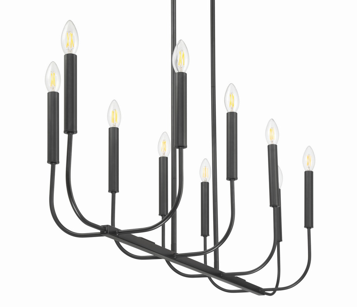 Craftmade - 59870-FB - Ten Light Island Pendant - Traci - Flat Black