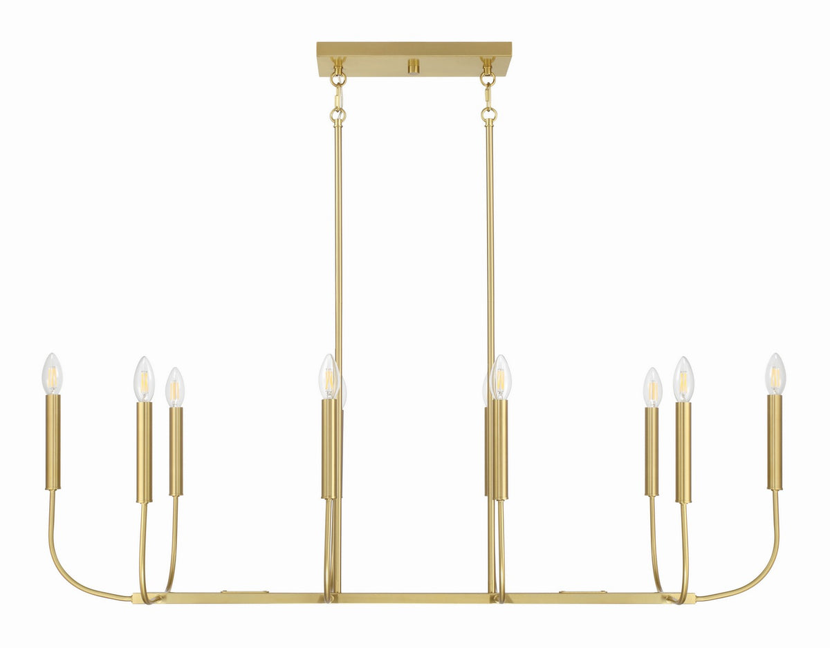 Craftmade - 59870-SB - Ten Light Island Pendant - Traci - Satin Brass