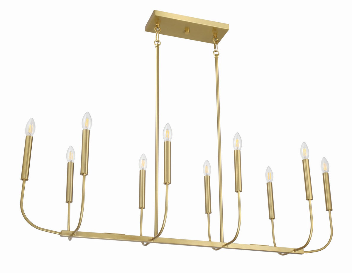 Craftmade - 59870-SB - Ten Light Island Pendant - Traci - Satin Brass