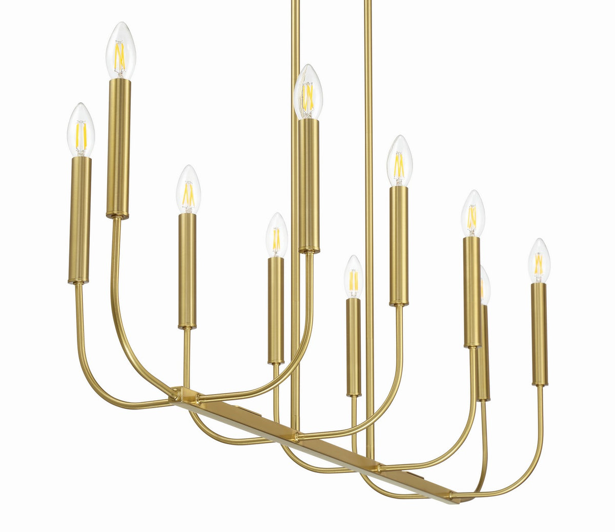 Craftmade - 59870-SB - Ten Light Island Pendant - Traci - Satin Brass