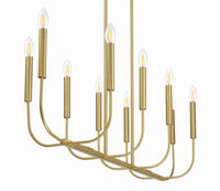 Craftmade - 59870-SB - Ten Light Island Pendant - Traci - Satin Brass