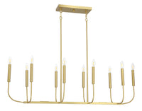 Craftmade - 59870-SB - Ten Light Island Pendant - Traci - Satin Brass