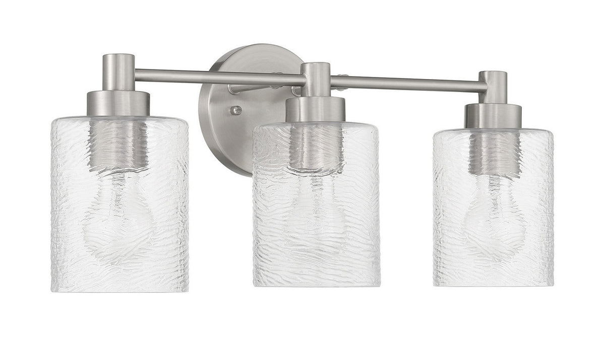Craftmade - 60203-BNK - Three Light Vanity - Lyndsey - Brushed Polished Nickel