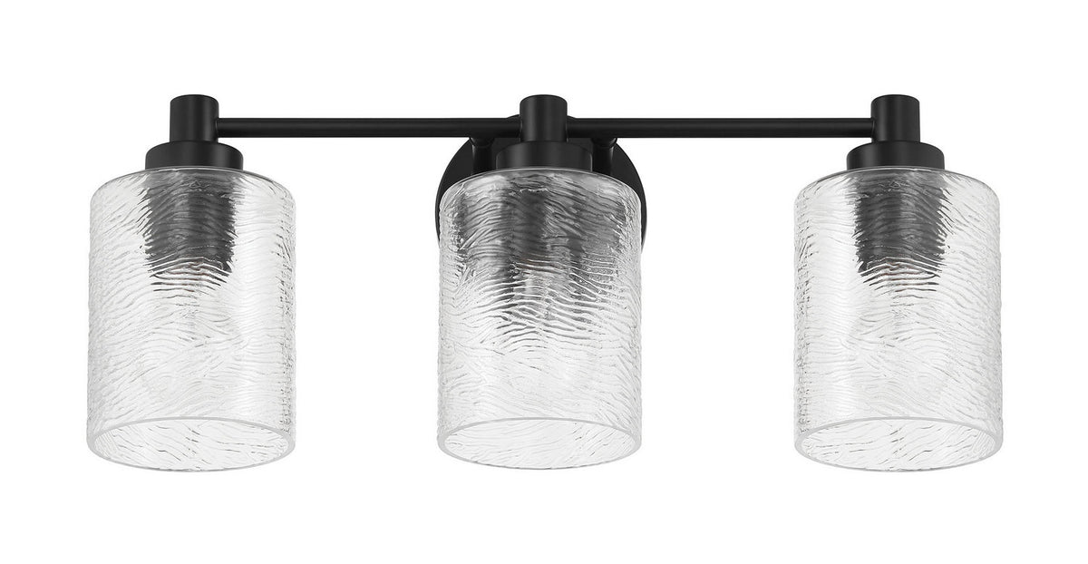 Craftmade - 60203-FB - Three Light Vanity - Lyndsey - Flat Black