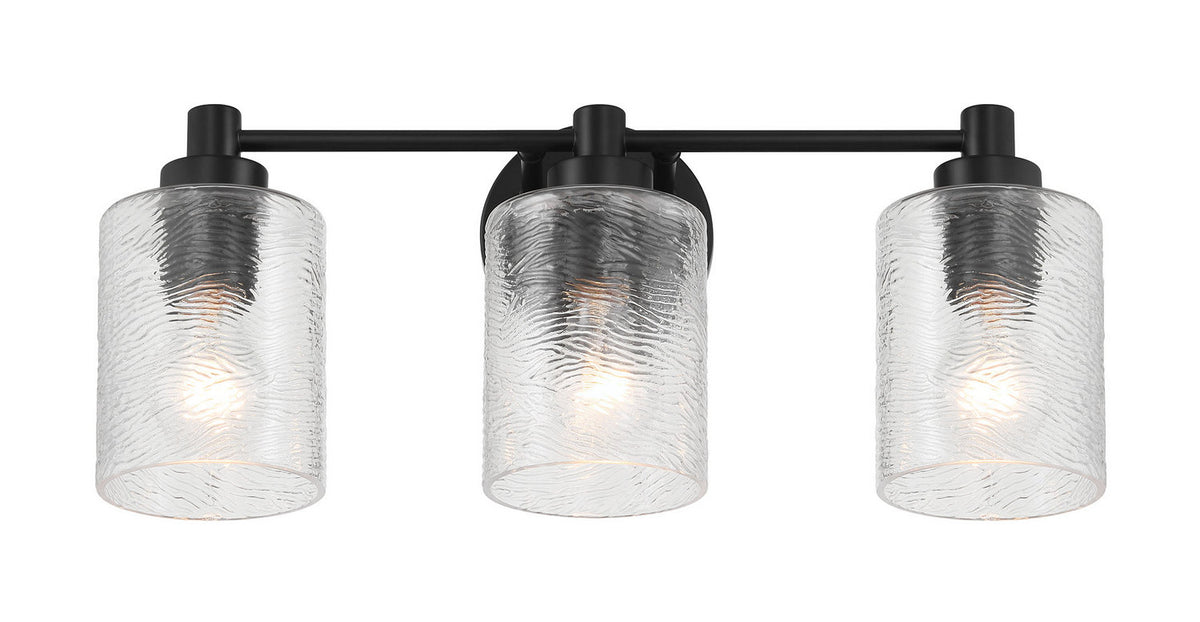 Craftmade - 60203-FB - Three Light Vanity - Lyndsey - Flat Black