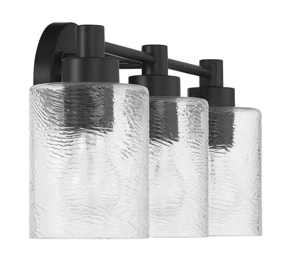Craftmade - 60203-FB - Three Light Vanity - Lyndsey - Flat Black