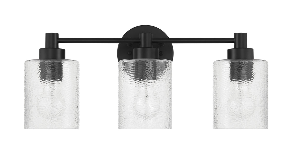 Craftmade - 60203-FB - Three Light Vanity - Lyndsey - Flat Black