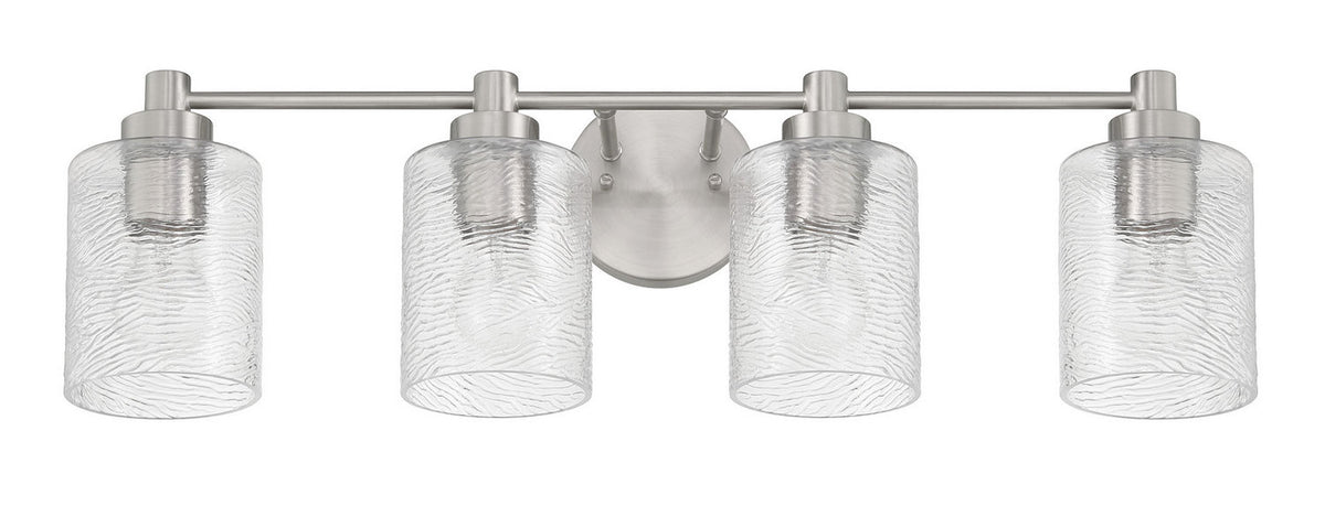 Craftmade - 60204-BNK - Four Light Vanity - Lyndsey - Brushed Polished Nickel