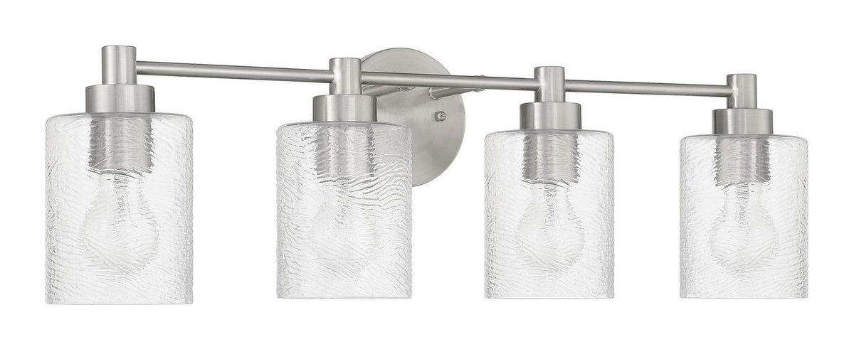 Craftmade - 60204-BNK - Four Light Vanity - Lyndsey - Brushed Polished Nickel