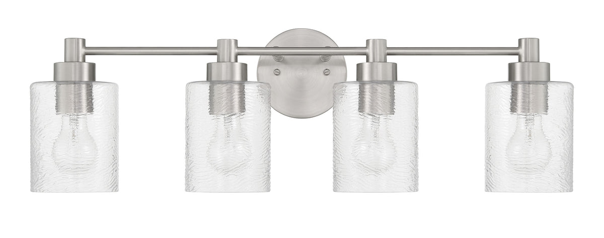Craftmade - 60204-BNK - Four Light Vanity - Lyndsey - Brushed Polished Nickel