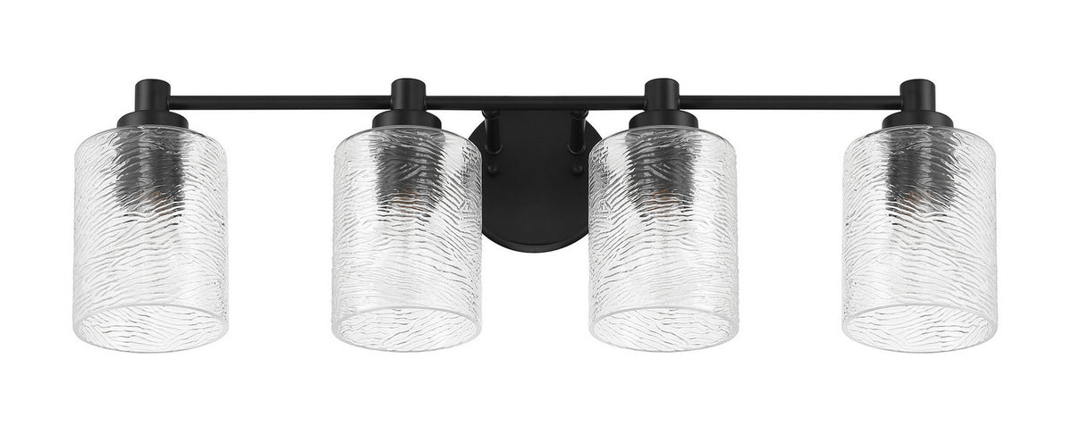 Craftmade - 60204-FB - Four Light Vanity - Lyndsey - Flat Black