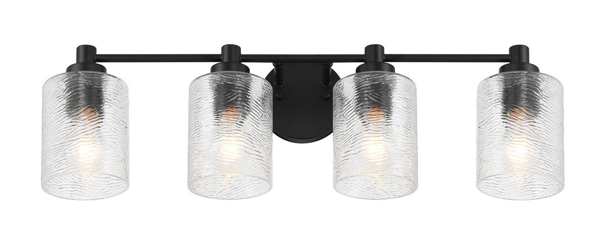Craftmade - 60204-FB - Four Light Vanity - Lyndsey - Flat Black