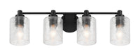 Craftmade - 60204-FB - Four Light Vanity - Lyndsey - Flat Black