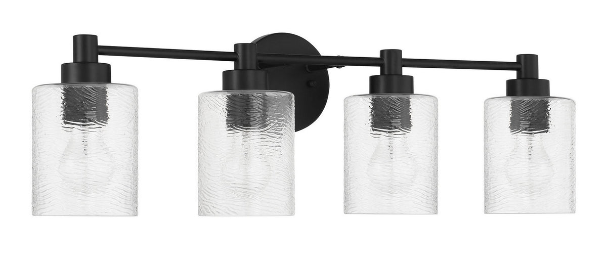 Craftmade - 60204-FB - Four Light Vanity - Lyndsey - Flat Black