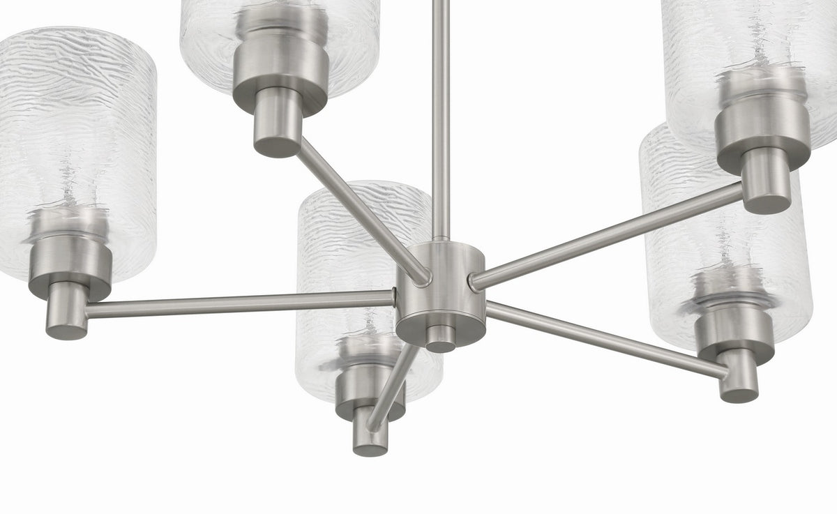 Craftmade - 60225-BNK - Five Light Chandelier - Lyndsey - Brushed Polished Nickel