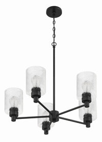 Craftmade - 60225-FB - Five Light Chandelier - Lyndsey - Flat Black