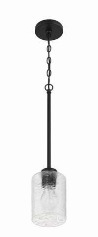 Craftmade - 60291-FB - One Light Mini Pendant - Lyndsey - Flat Black