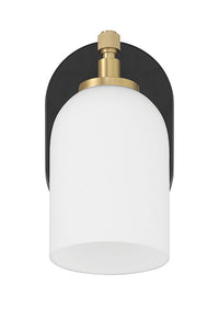 Craftmade - 60301-FBSB - One Light Wall Sconce - Council - Flat Black/Satin Brass