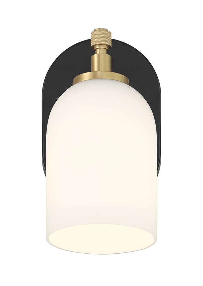 Craftmade - 60301-FBSB - One Light Wall Sconce - Council - Flat Black/Satin Brass