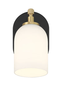 Craftmade - 60301-FBSB - One Light Wall Sconce - Council - Flat Black/Satin Brass