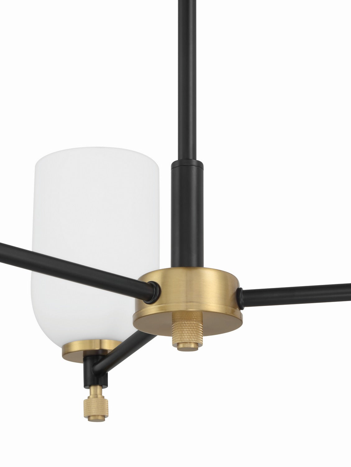 Craftmade - 60323-FBSB - Three Light Chandelier - Council - Flat Black/Satin Brass