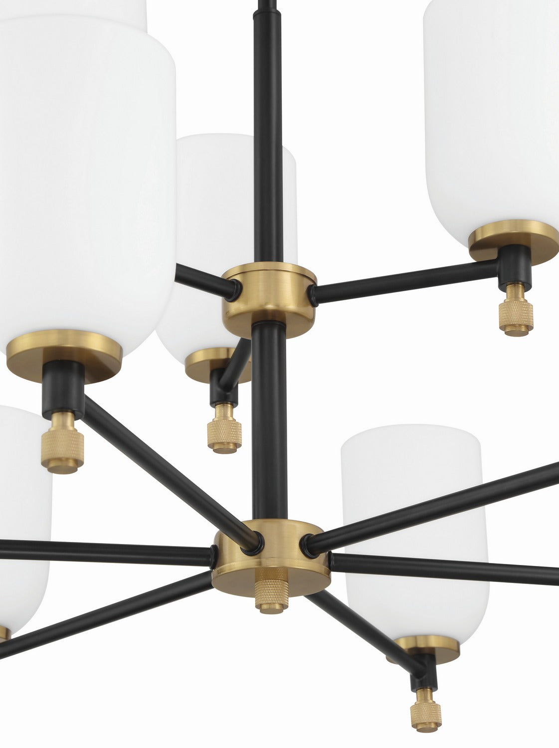 Craftmade - 60329-FBSB - Nine Light Chandelier - Council - Flat Black/Satin Brass
