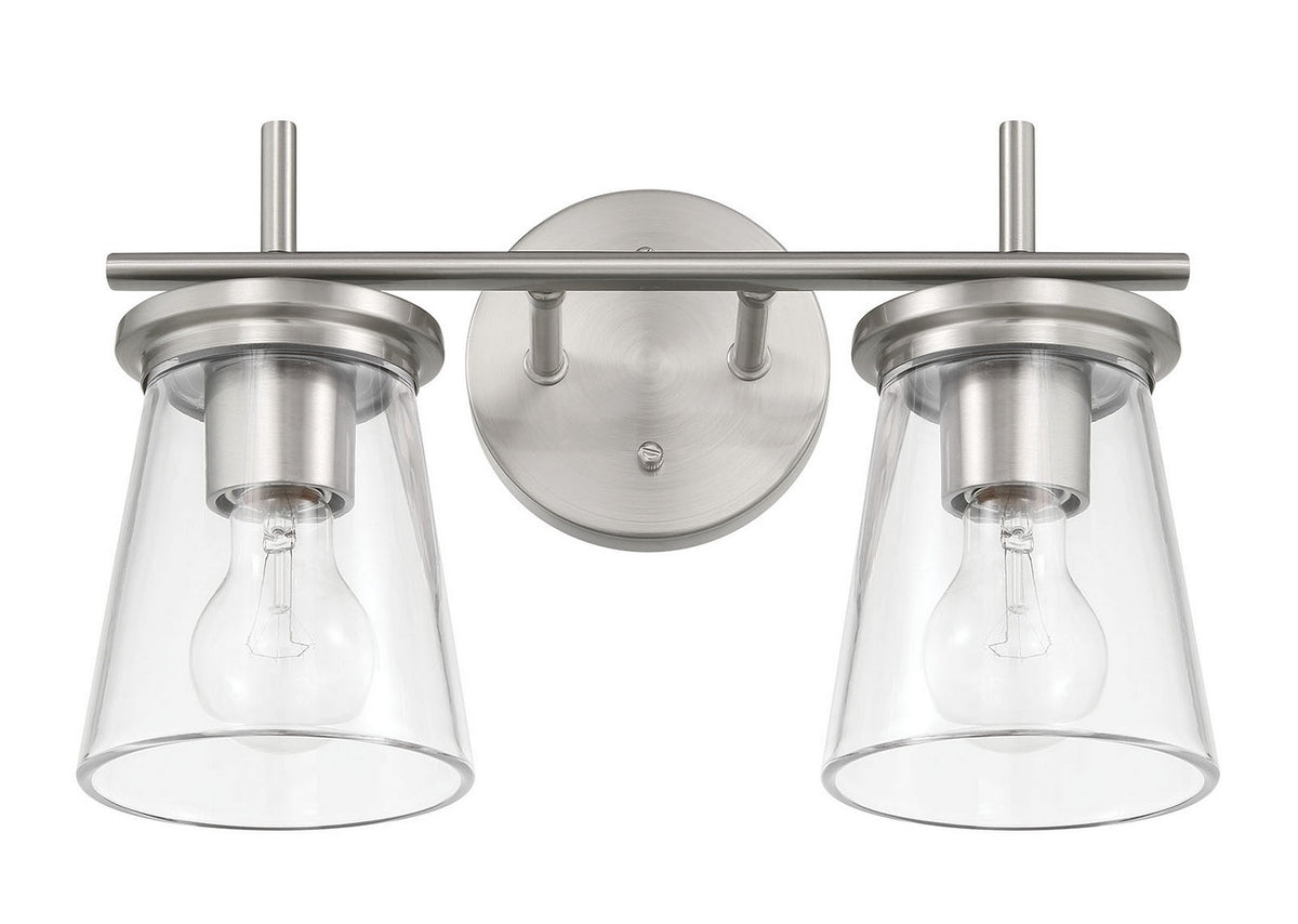 Craftmade - 60402-BNK - Two Light Vanity - Connell - Brushed Polished Nickel