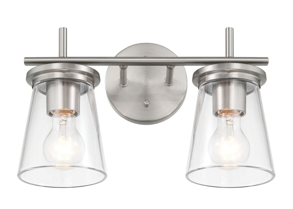 Craftmade - 60402-BNK - Two Light Vanity - Connell - Brushed Polished Nickel