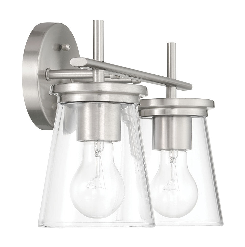 Craftmade - 60402-BNK - Two Light Vanity - Connell - Brushed Polished Nickel