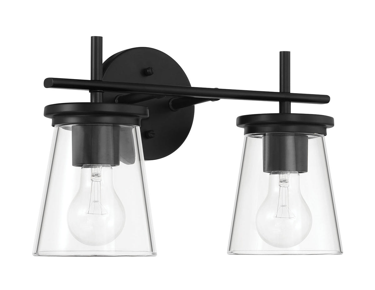 Craftmade - 60402-FB - Two Light Vanity - Connell - Flat Black